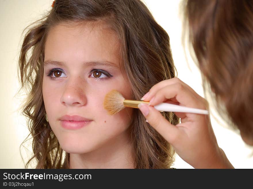 Woman Doing Make Up