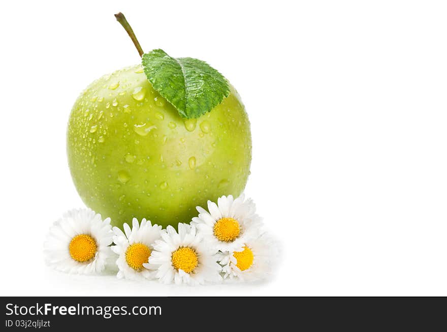 Fresh Apple And Flowers