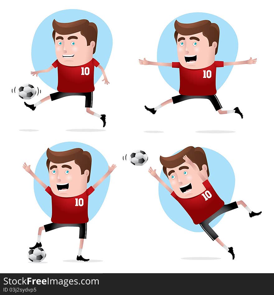 Soccer Player In Actions