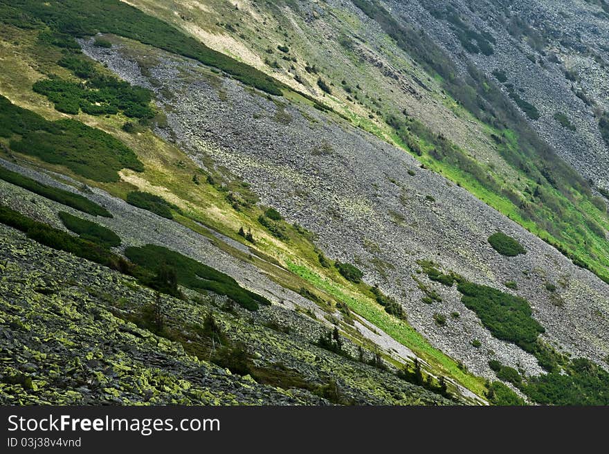 Carpathians mountain in summer time