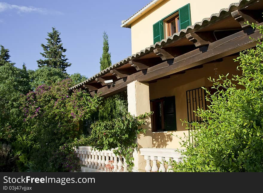 Traditional house in Majorca, raw