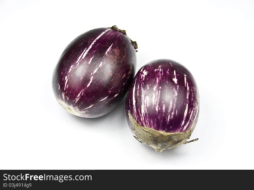 Variety of eggplant grown in India and in South East Asia, known as melongene or brinjal. Variety of eggplant grown in India and in South East Asia, known as melongene or brinjal