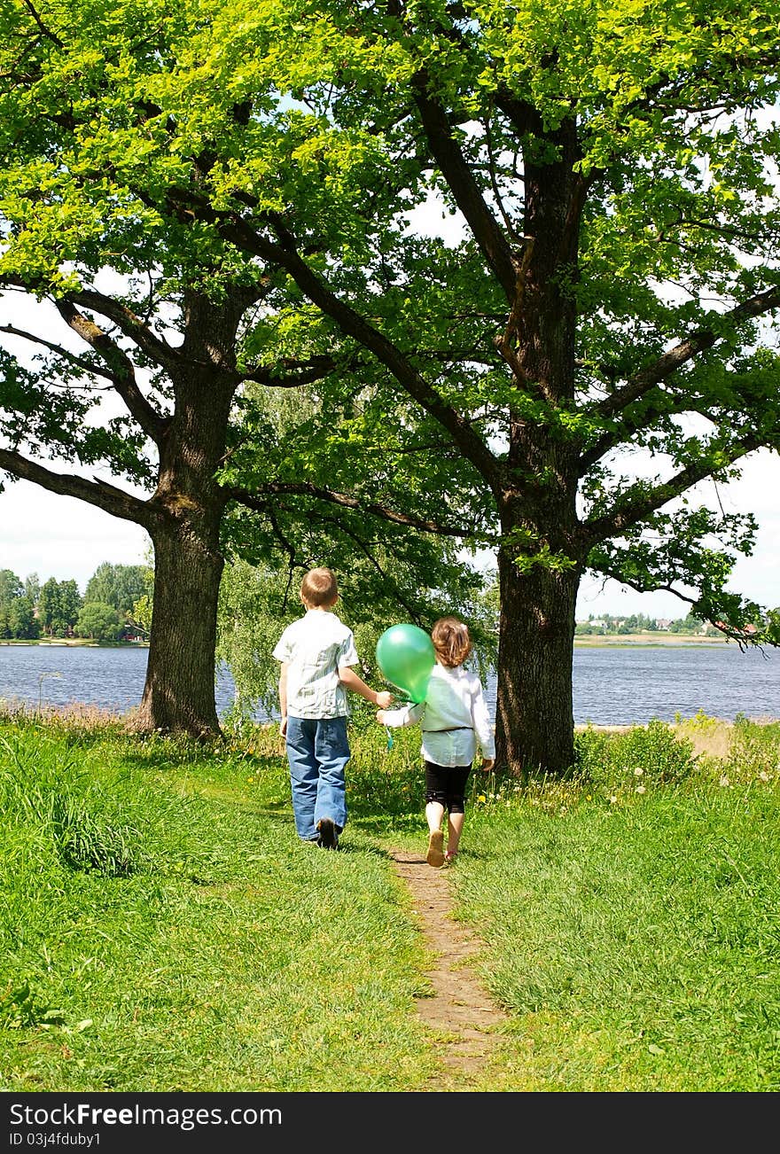 Children in park