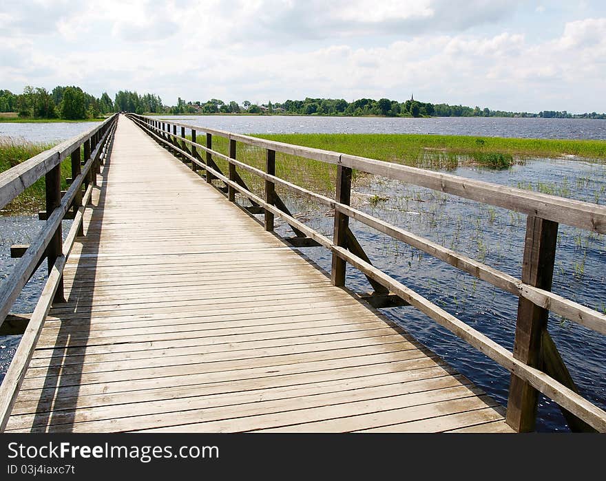 Wooden bridge