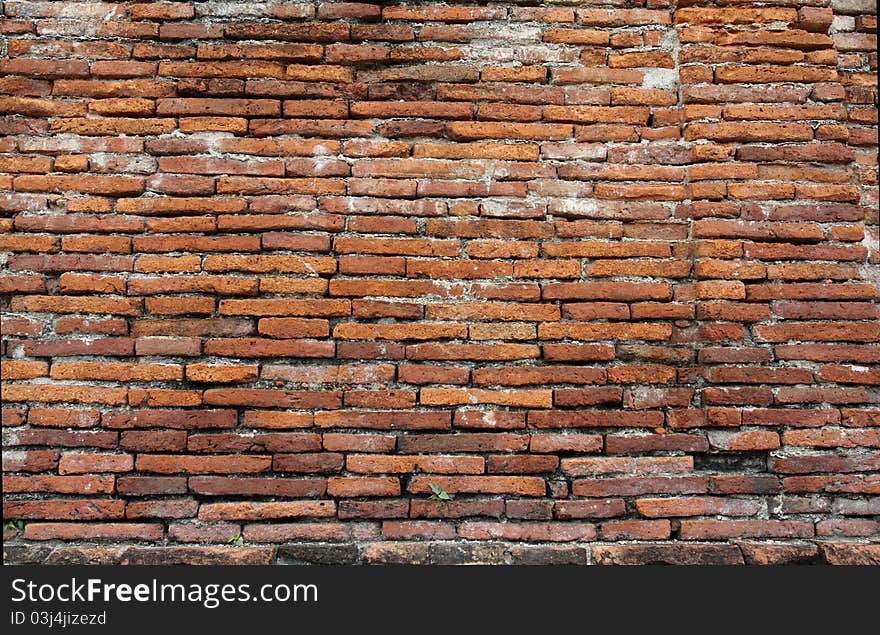 Remaining wall from Phra Nakhon Si Ayutthaya province. Remaining wall from Phra Nakhon Si Ayutthaya province