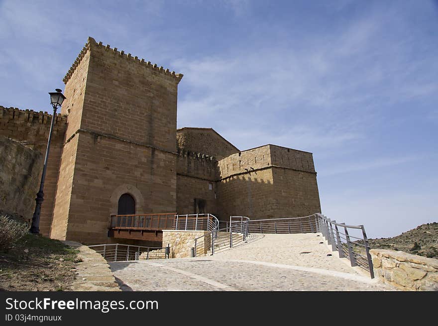 Image of a castle in Teruel Spain. Image of a castle in Teruel Spain