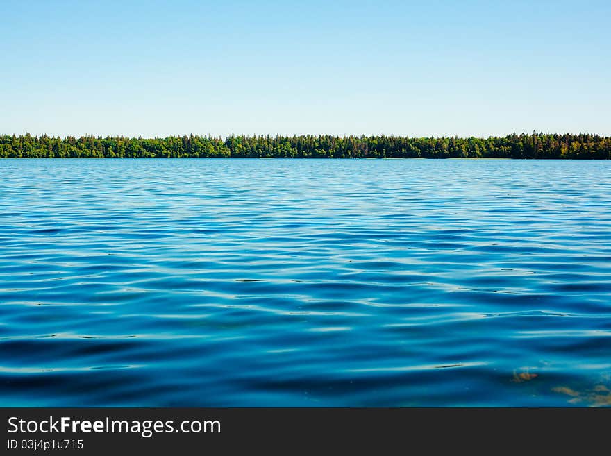 Lake on a sunny day