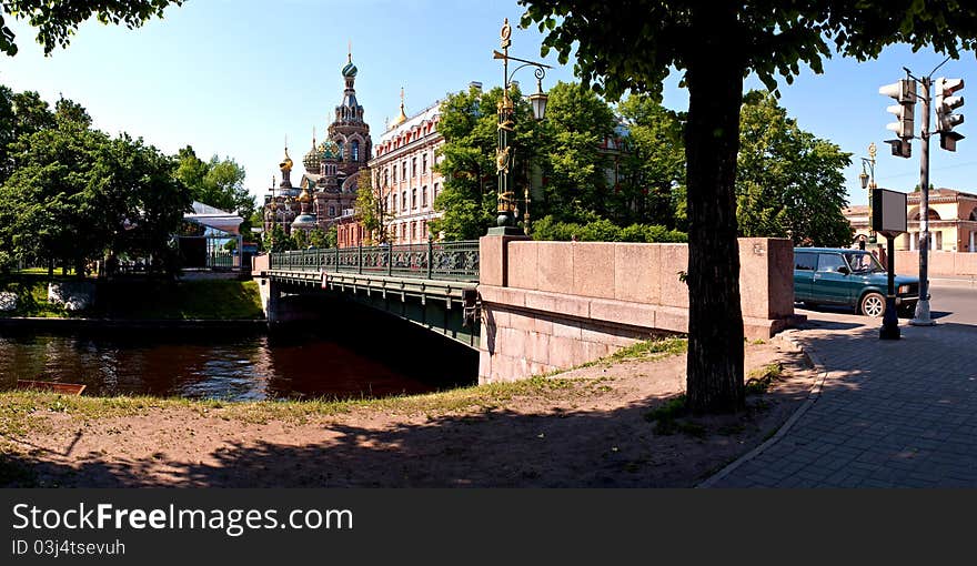 Kind on a cathedral of Spasa On Blood in the city of St.-Petersburg