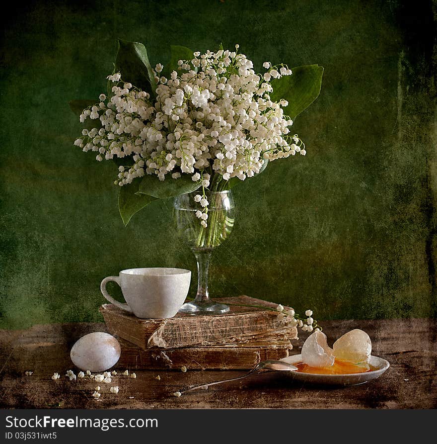 Bouquet of lilies of the valley