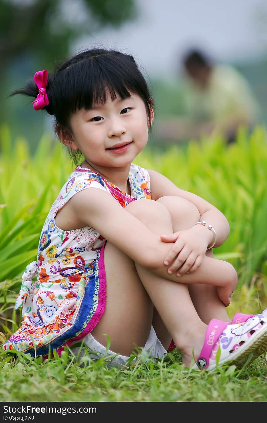 Chinese lovely pretty cute girl in the park. Chinese lovely pretty cute girl in the park