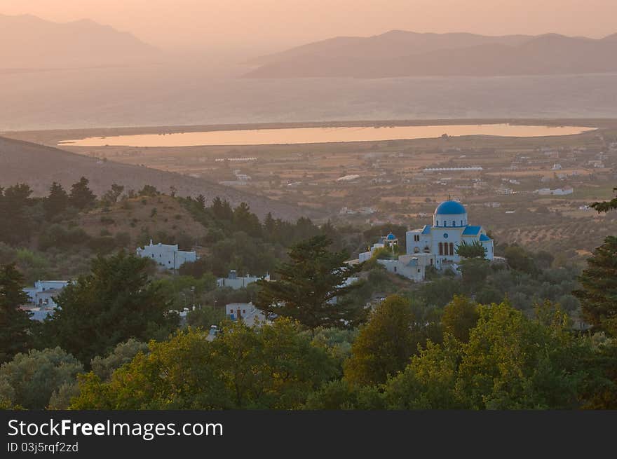 Traditional Greek Church Blue and white