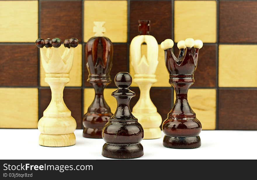 Chess piece isolated on white background