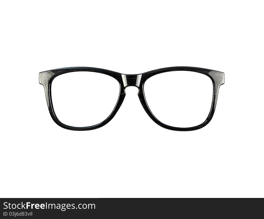 Reading glasses isolated against a white background