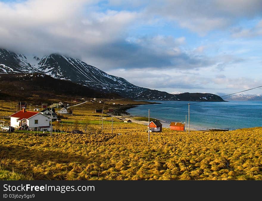 Torsvåg is a hamlet at 70 degrees latitude at the far north-west of the island Vanna in Karlsøy municipality. Norway. Torsvåg is a hamlet at 70 degrees latitude at the far north-west of the island Vanna in Karlsøy municipality. Norway