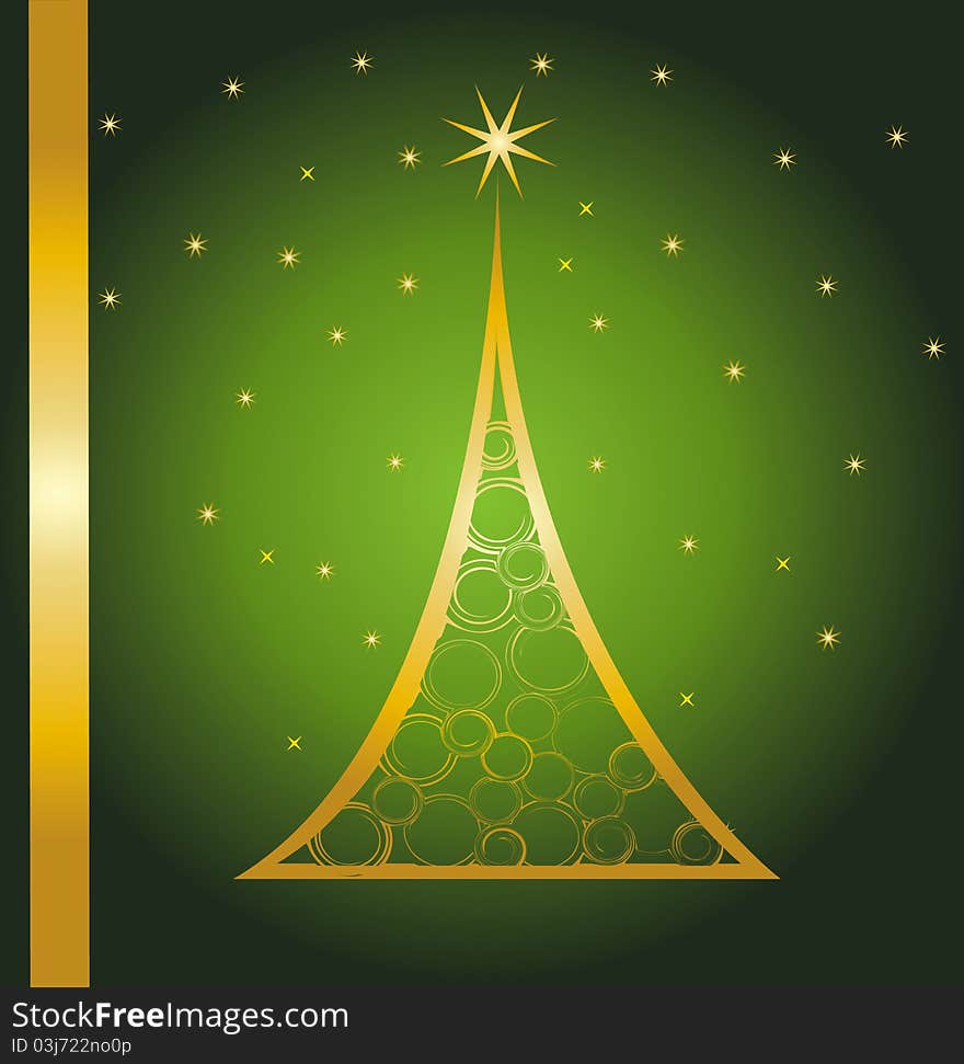 Christmas card gift background vector illustration