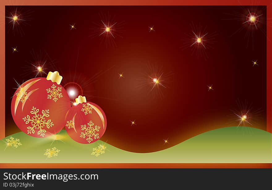 Christmas card gift background vector illustration