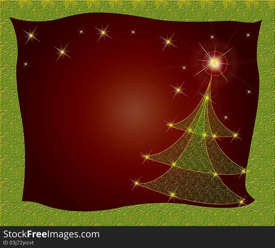 Christmas card gift background  illustration