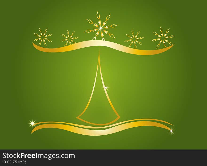 Christmas Card Gift Background  Illustration