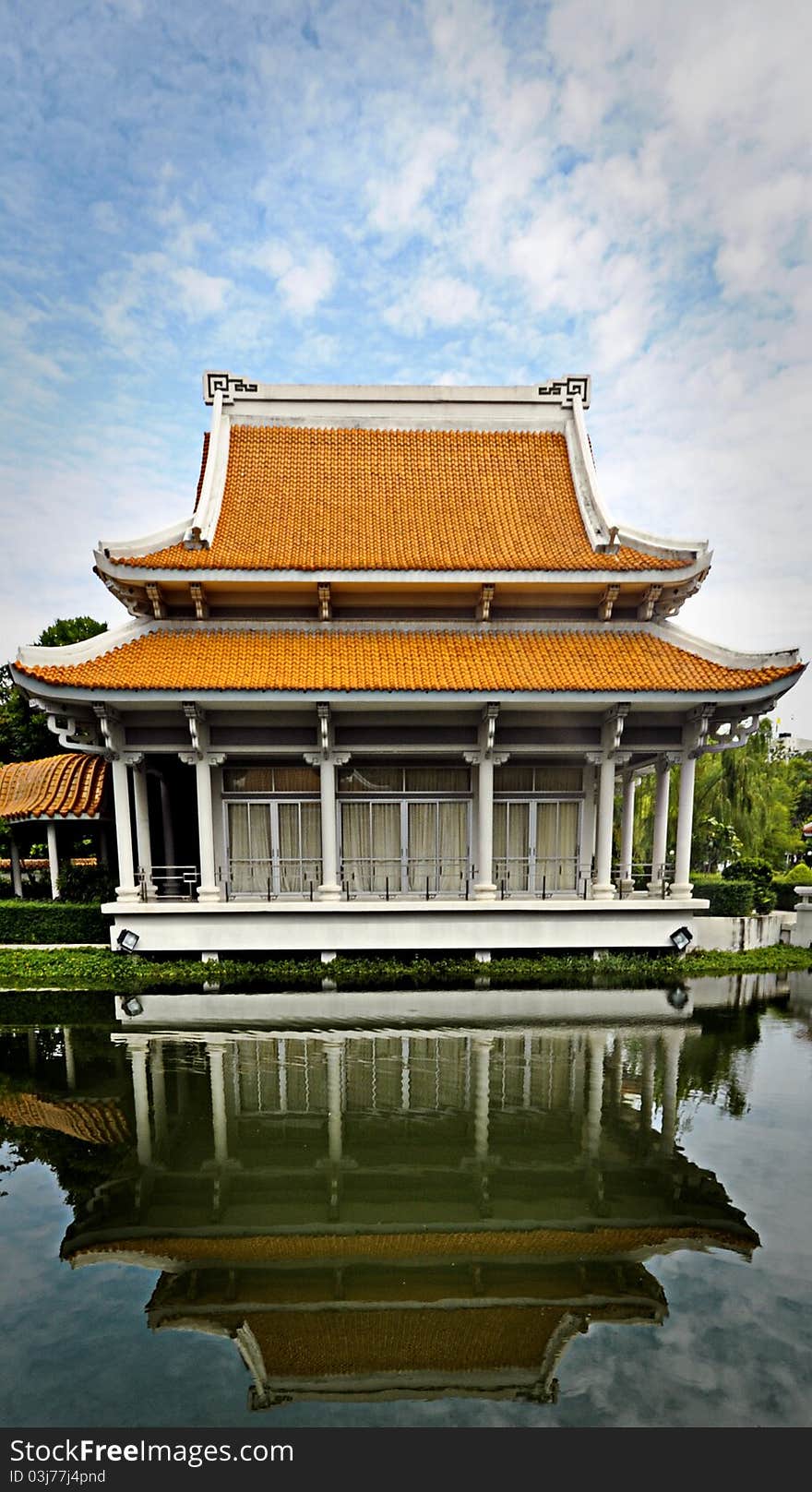 Chinese temple style in Kanchanaburi , thailand