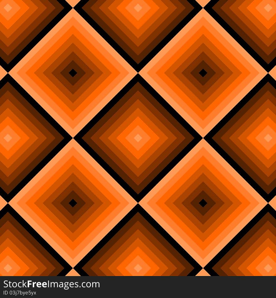 Retro Pattern With Squares