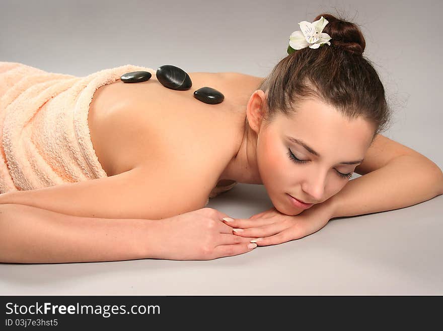 Beautiful young woman in spa. Beautiful young woman in spa