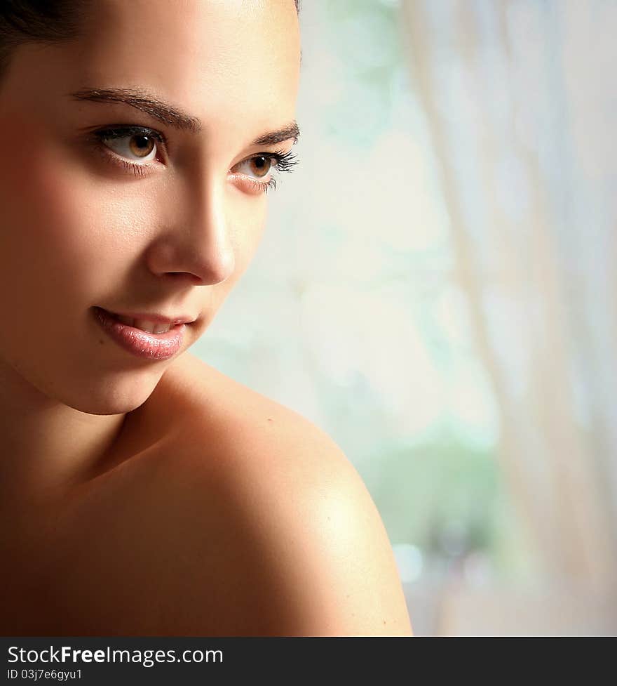 Beautiful young woman in spa. Beautiful young woman in spa