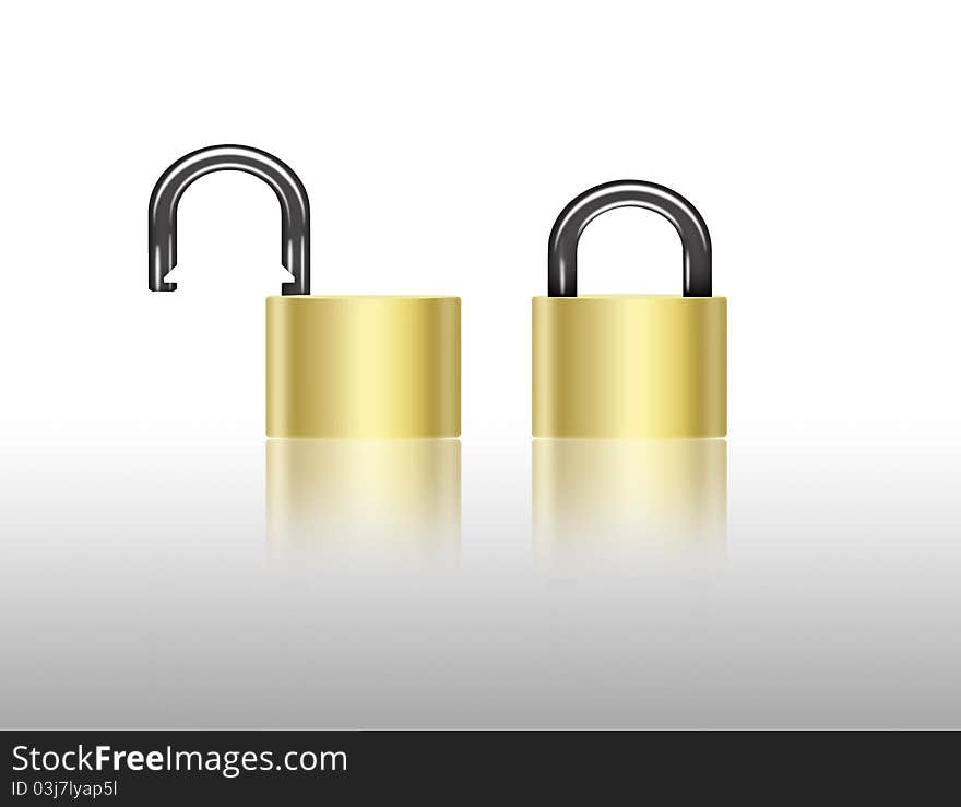 abstract padlock , security concept and idea