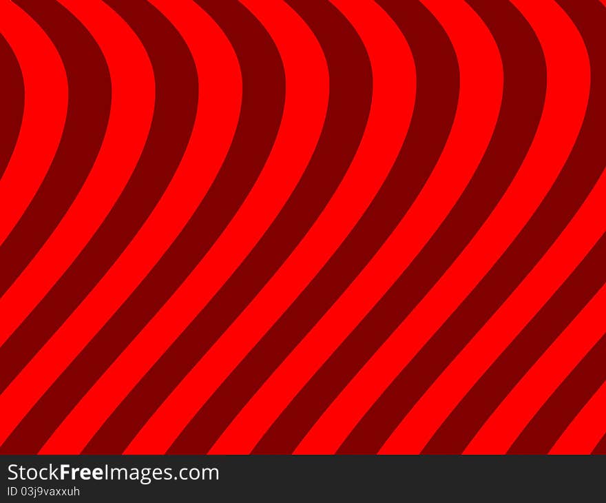 An abstract illustration of a red wave background