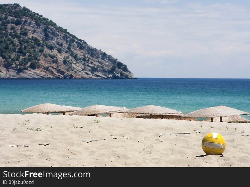 Paradise Beach, photo taken in Thassos island. Paradise Beach, photo taken in Thassos island