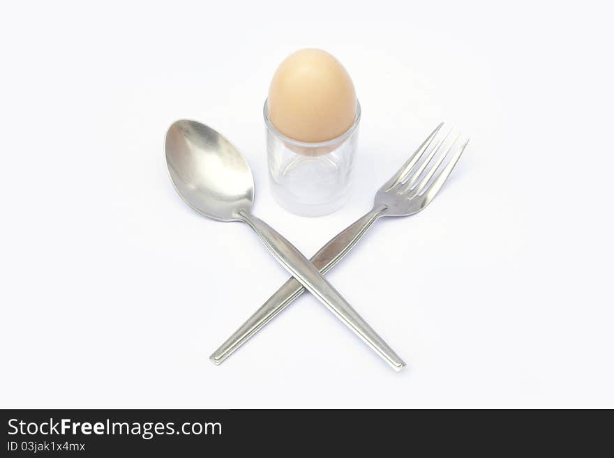 Spoon and the egg.