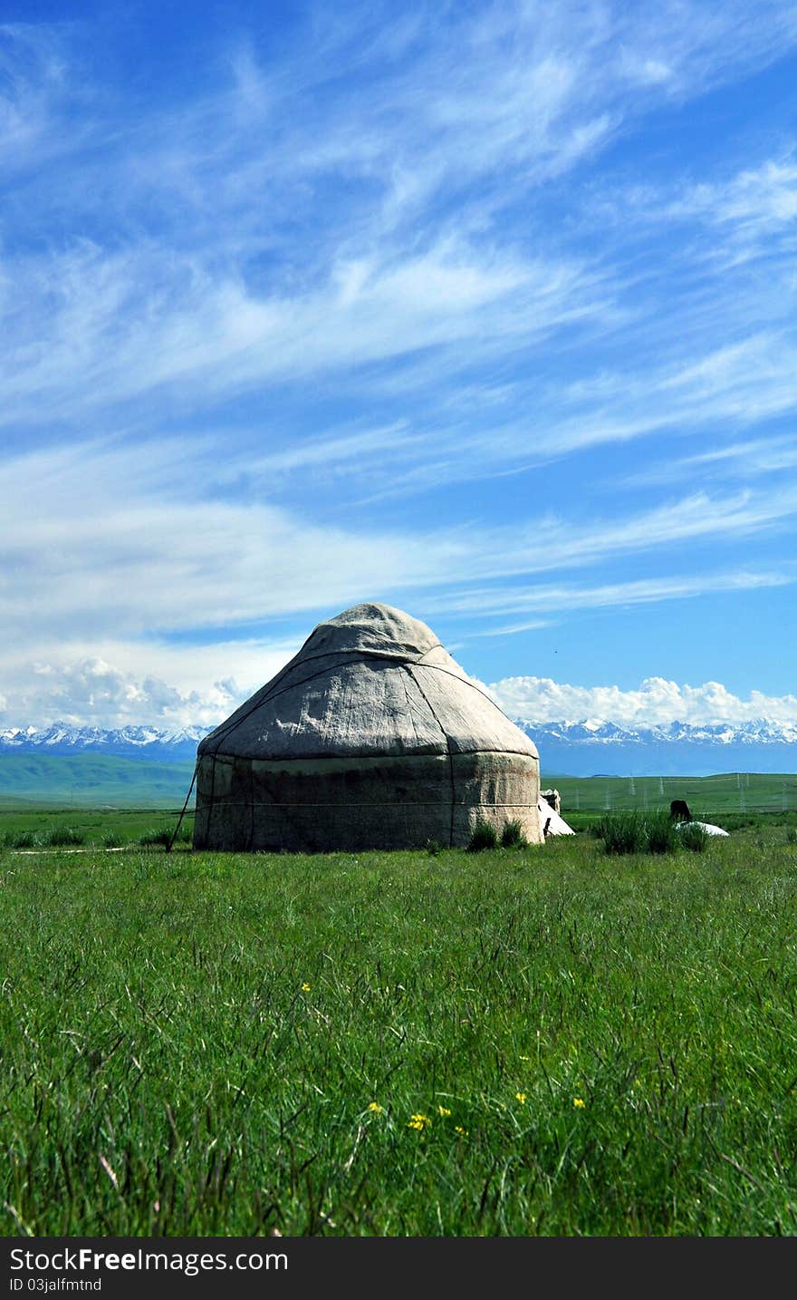 A Khazak yurt