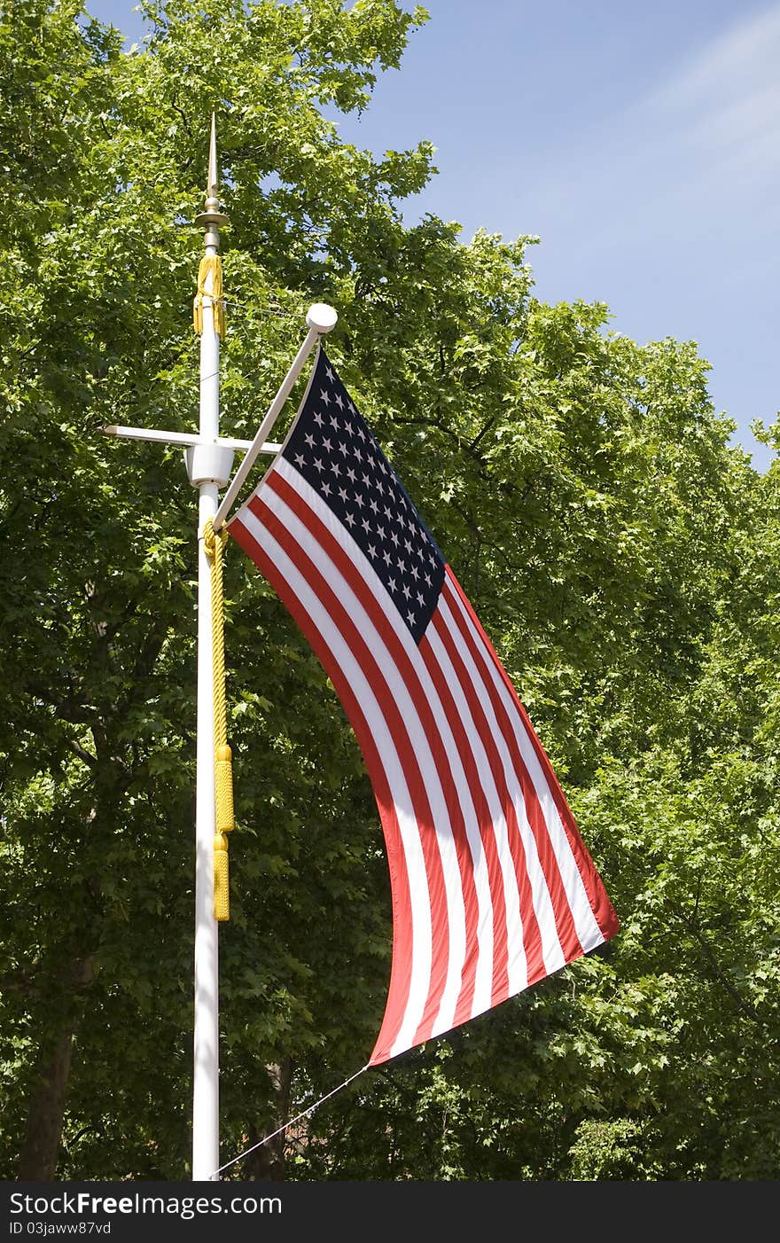 The American Flag during the State visit of The American President Barack Obama on the 25 May 2011. The Mall heading to Buckingham Palace. The American Flag during the State visit of The American President Barack Obama on the 25 May 2011. The Mall heading to Buckingham Palace.