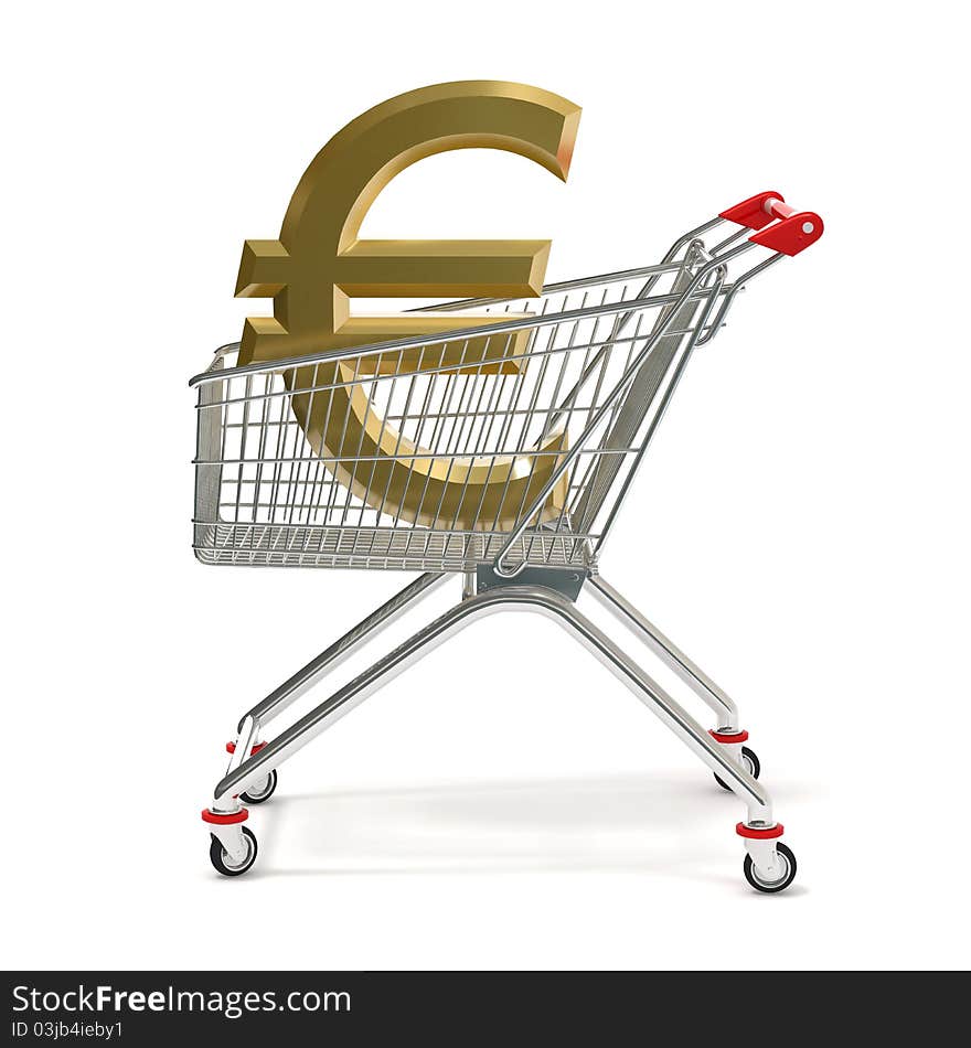 Shopping cart euro