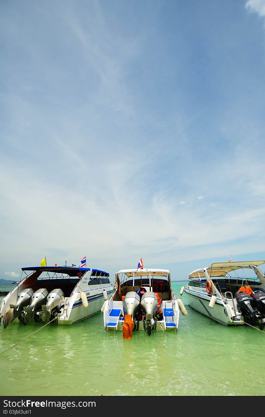 Boats in the sea phuket thailand. Boats in the sea phuket thailand