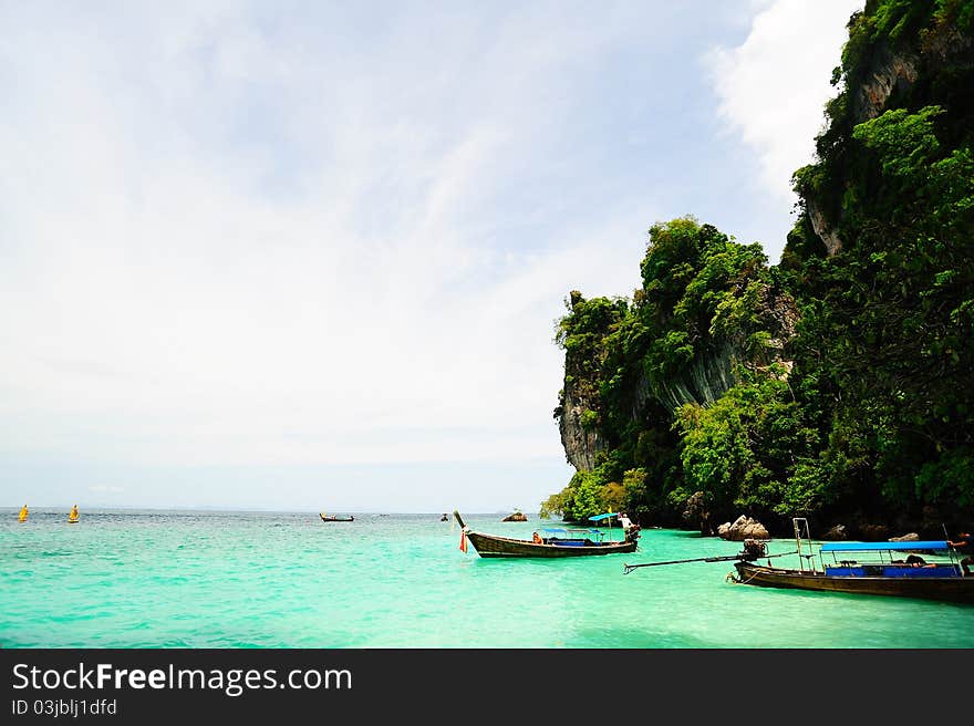 Boats in the sea phuke tthailand. Boats in the sea phuke tthailand