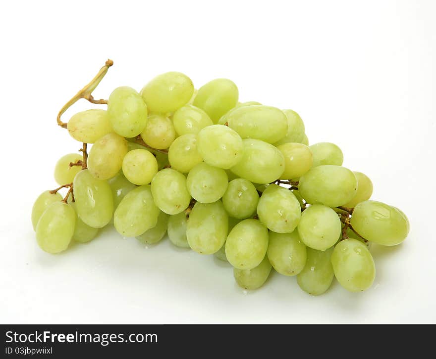 Fresh fruit on a white background