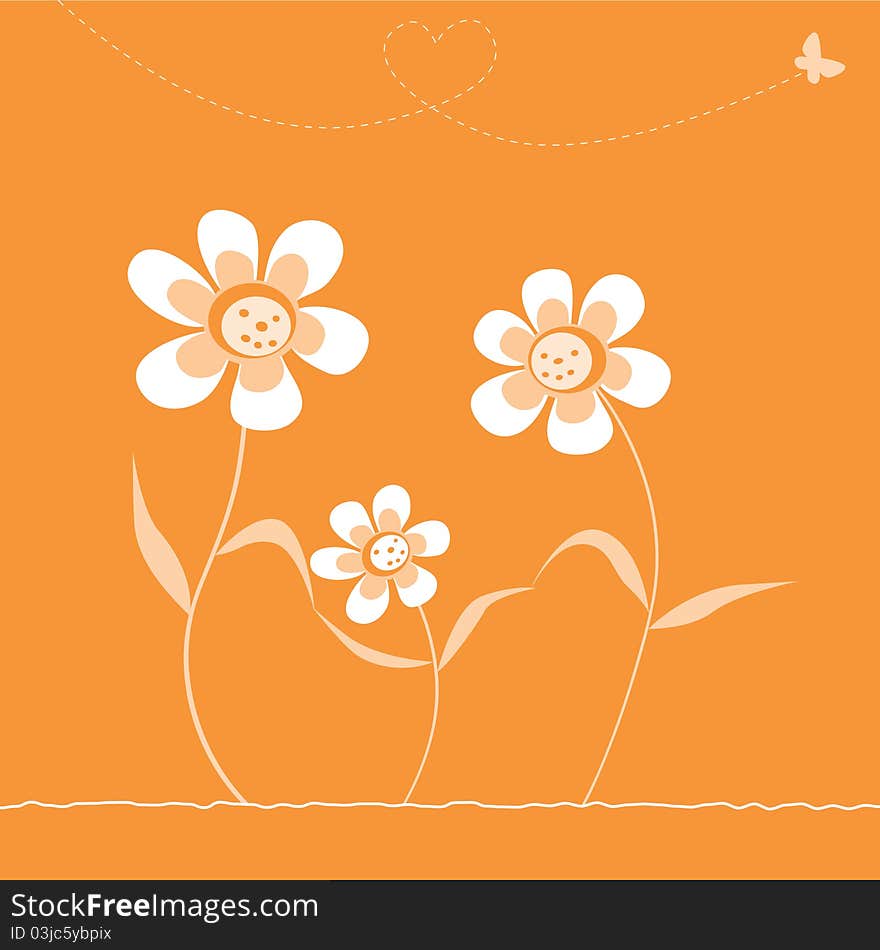 A happy family of flowers; one color image