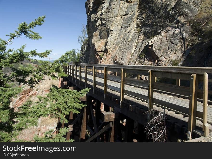 Trestle in Myra Canyon