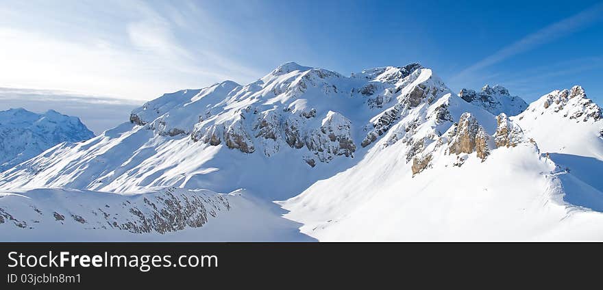 Winter in the alps