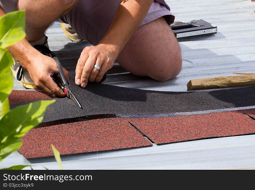 Trimming a tile