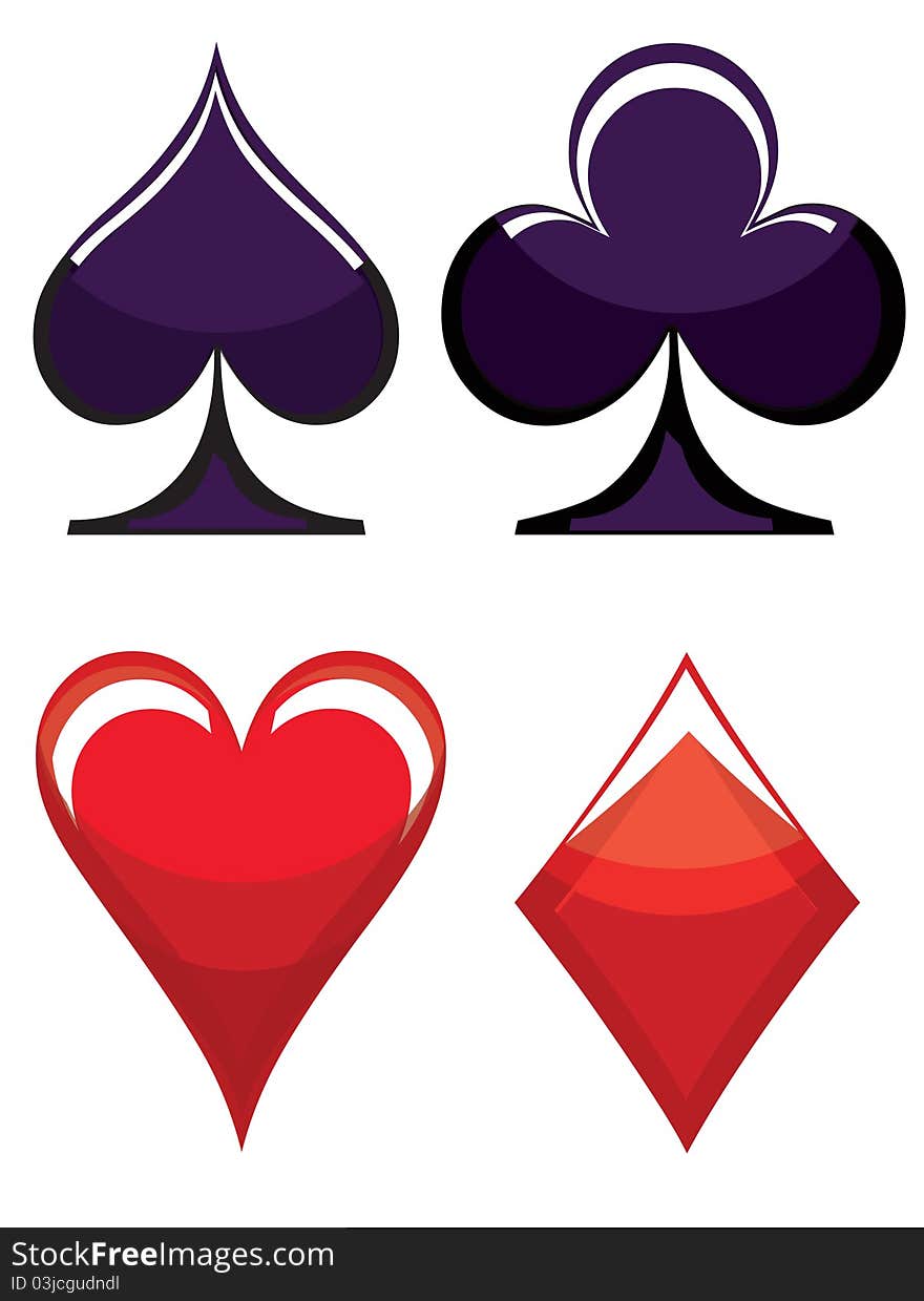 Playing card symbols