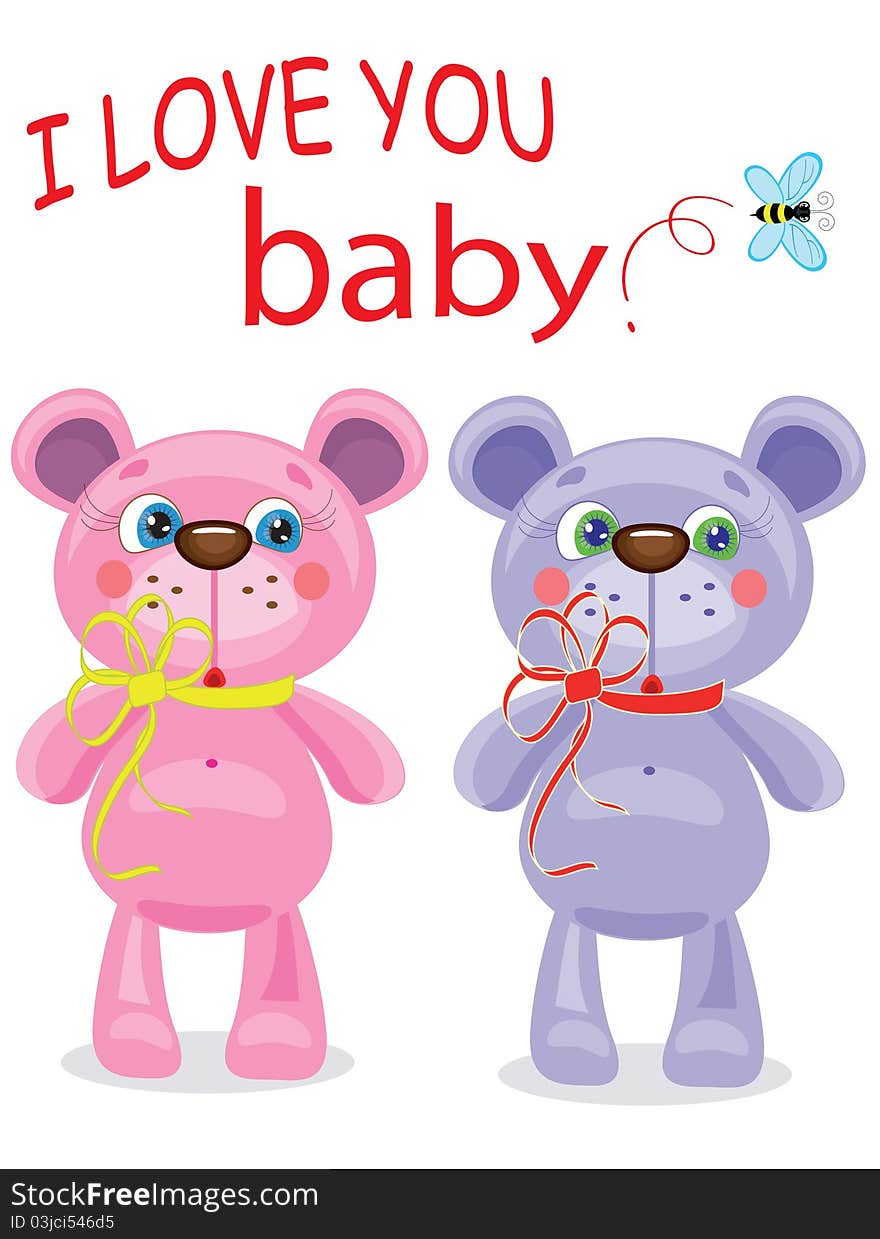 Birthday  background  bears