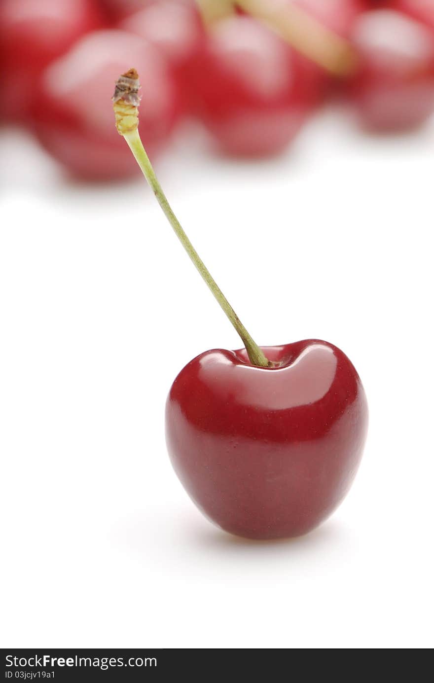 Fresh sweet cherries