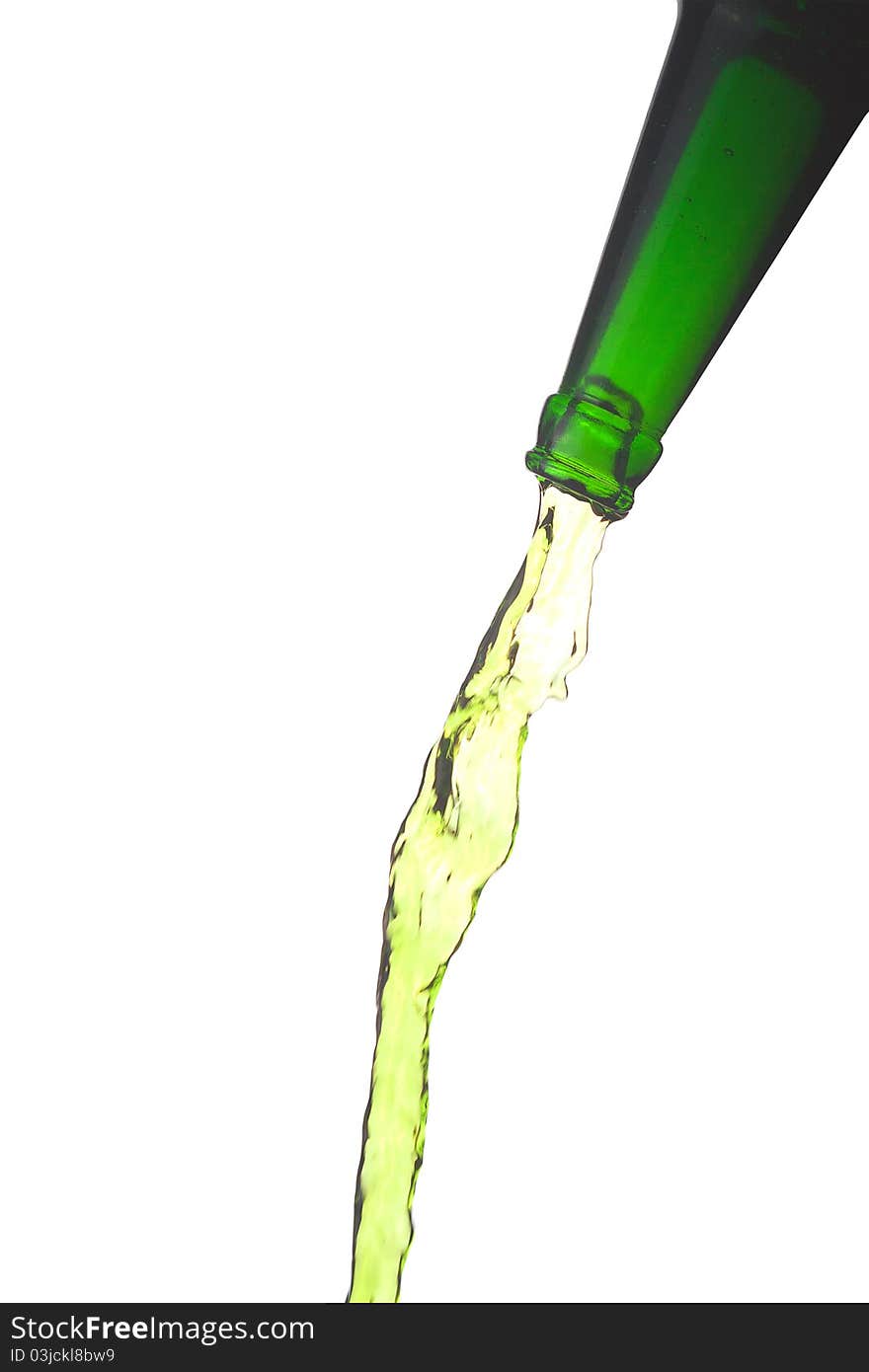 Green water splashes