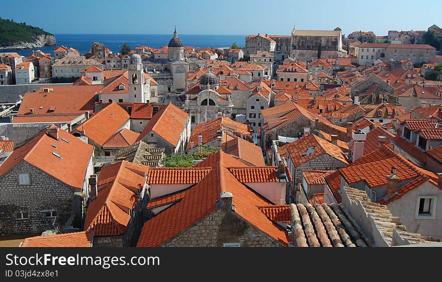 The rooftops of Dubrovnik