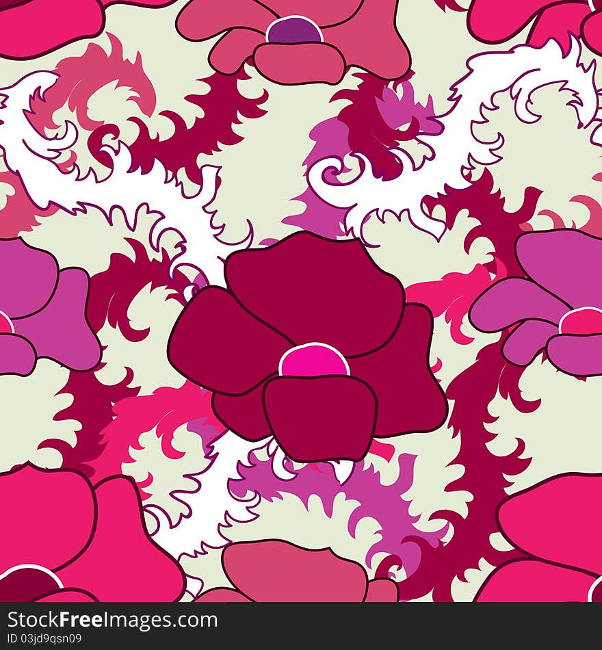 Seamless Floral Texture