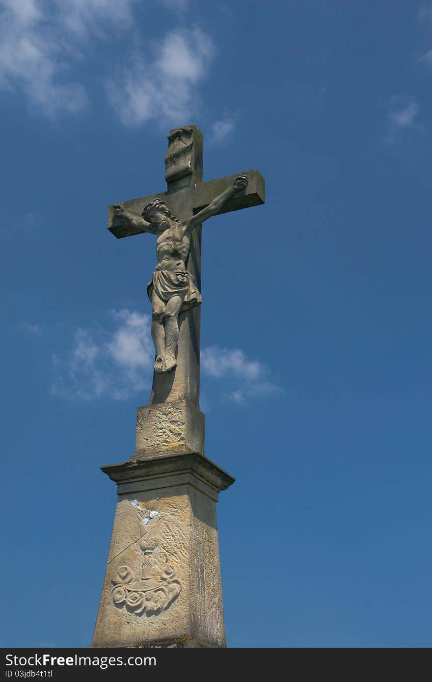 Statue of Jesus Christ on a cross. Statue of Jesus Christ on a cross