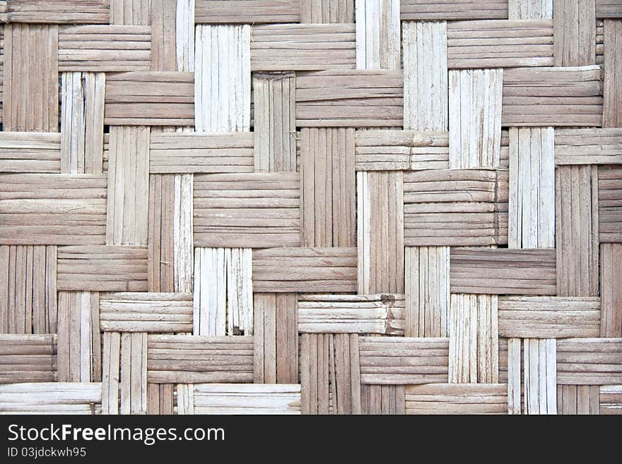 A strip of bamboo background from handmade