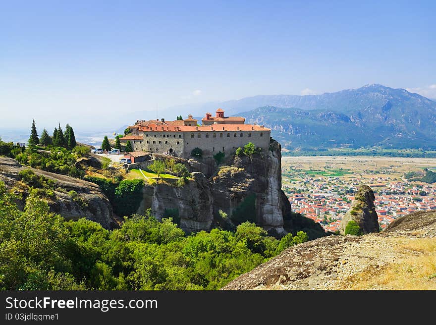 Meteora monastery in Greece - travel background