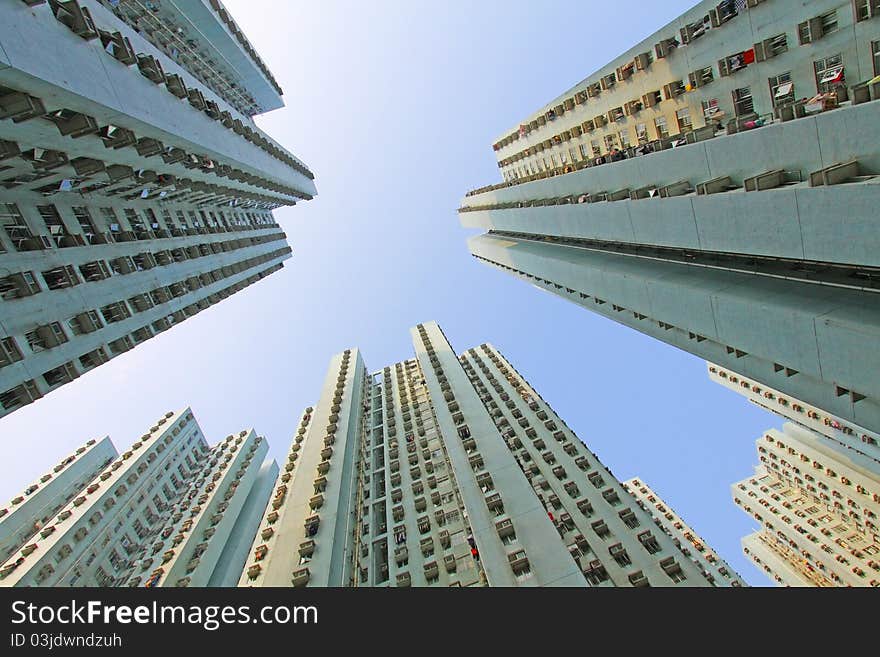 Packed Hong Kong Public Housing